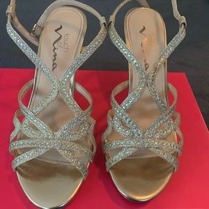 Gold Sparkle Heels